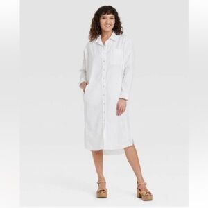 Universal Thread Longsleeve Button-down Shirtdress